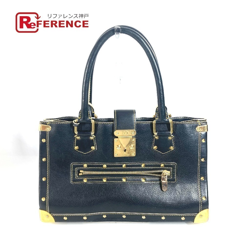 LOUIS VUITTON Suhali Fabulous Studded Shoulder Bag Tote Leather Black